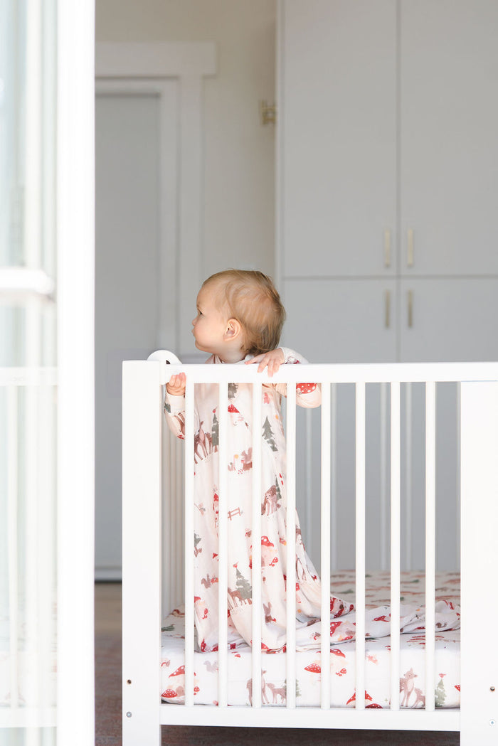 Baby Muslin Sleep Bag 0.5 TOG in Tanboocel® Bamboo Viscose - Forest Families