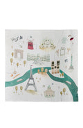 Loulou Lollipop bamboo cotton muslin swaddle blanket in Paris — front view on white background