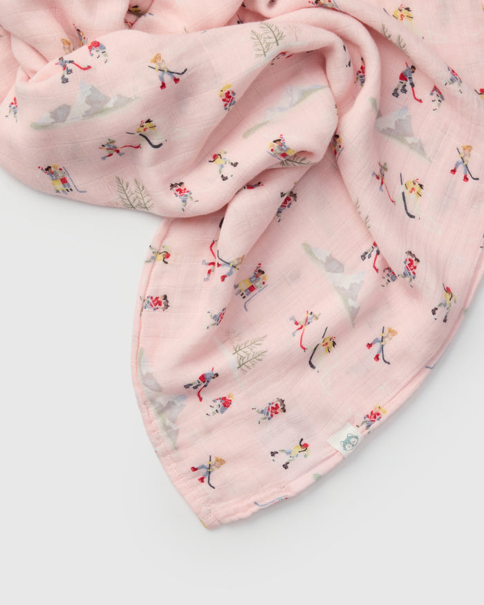 Baby Muslin Swaddle in Tanboocel® Bamboo Viscose - She Shoots She Scores