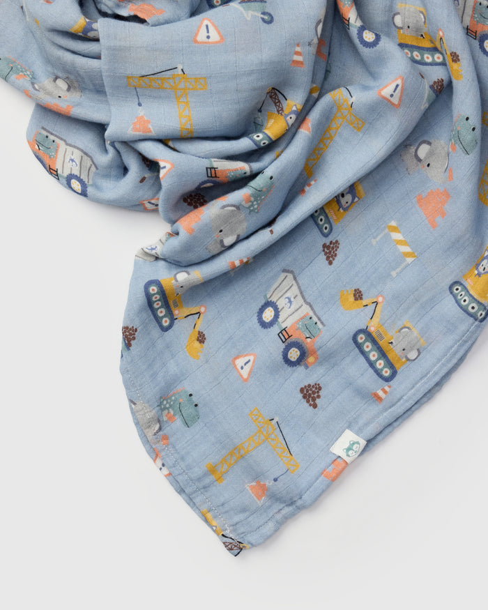 Baby Muslin Swaddle in Tanboocel® Bamboo Viscose - Tiny Engineers