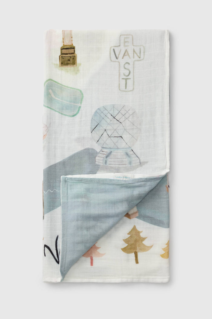 Baby Muslin Swaddle in Tanboocel® Bamboo Viscose - Vancouver