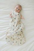 Loulou Lollipop TENCEL 1.0 TOG baby sleep bag in Bumble Bees — front view on white background