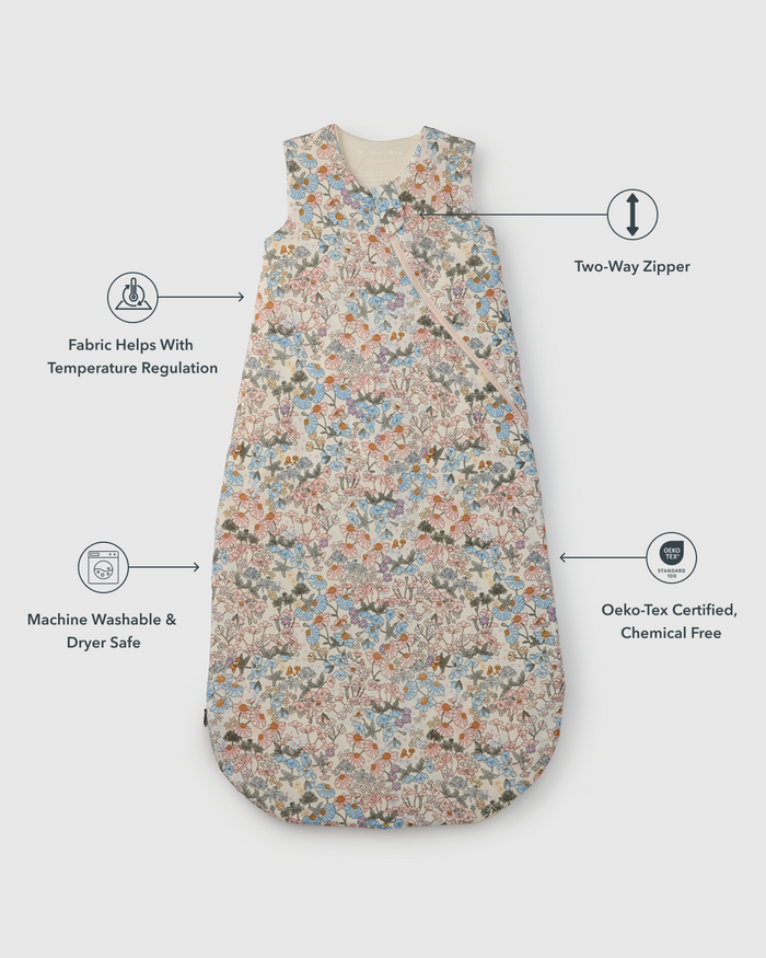 Baby Sleep Bag 1.0 TOG in TENCEL™ Lyocell - English Garden