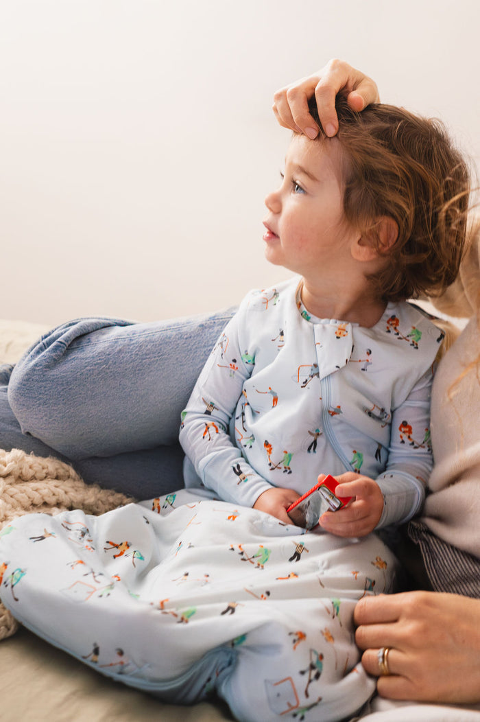 Baby Sleep Bag 1.0 TOG in TENCEL™ Lyocell - Ice Hockey