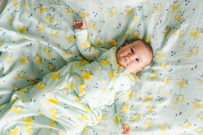 Baby Sleep Bag 1.0 TOG in TENCEL™ Lyocell - Lemon Squeezy