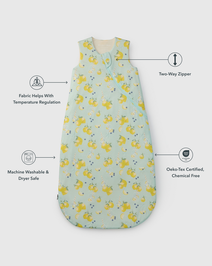 Baby Sleep Bag 1.0 TOG in TENCEL™ Lyocell - Lemon Squeezy