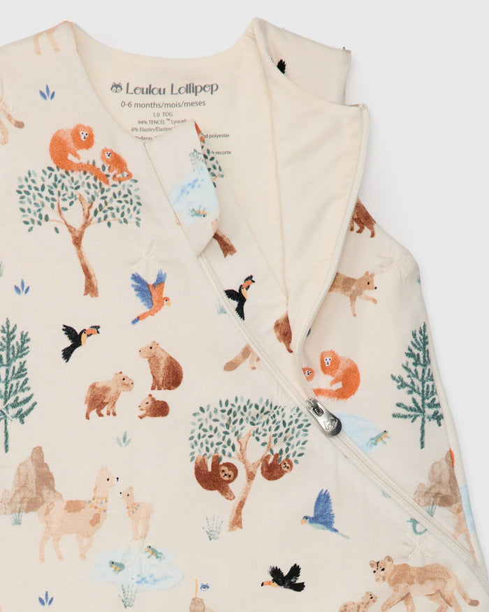 Baby Sleep Bag 1.0 TOG in TENCEL™ Lyocell - Llama Adventures