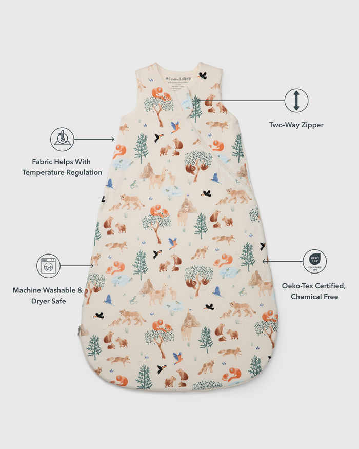 Baby Sleep Bag 1.0 TOG in TENCEL™ Lyocell - Llama Adventures