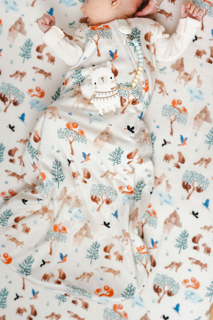 Baby Silicone Teether + Baby Sleep Sack - Llama Adventures