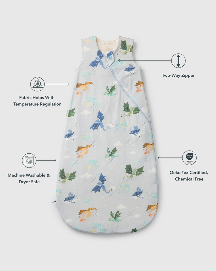 Baby Sleep Bag 1.0 TOG in TENCEL™ Lyocell - Magical Dragons