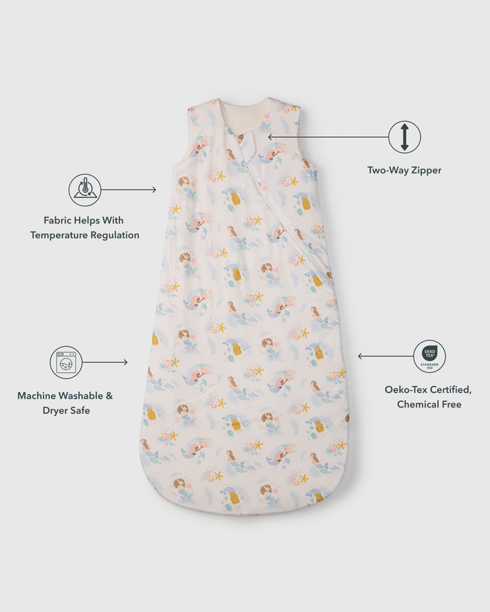 Baby Sleep Bag 1.0 TOG in TENCEL™ Lyocell - Mermaids