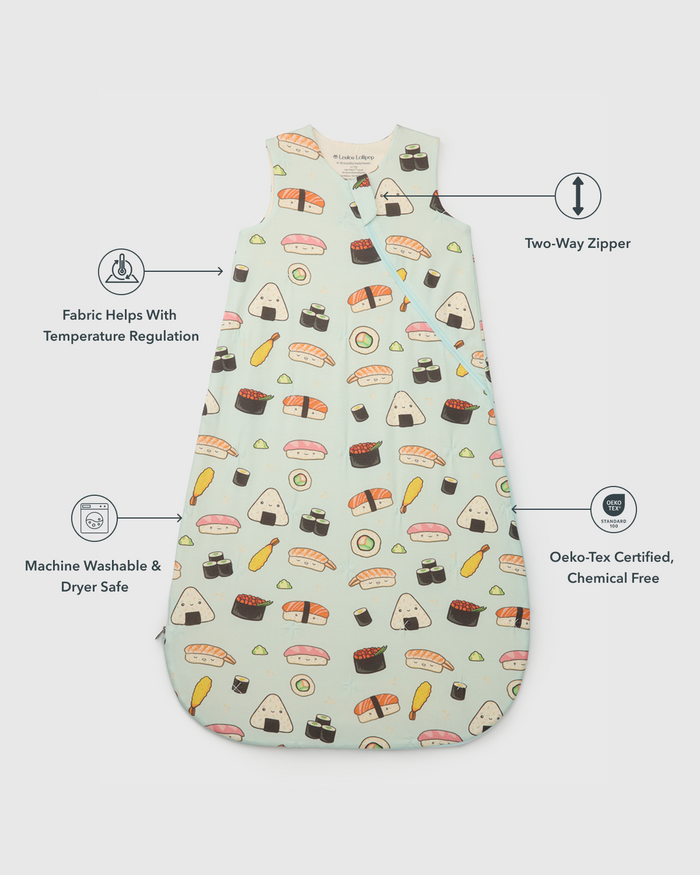 Baby Sleep Bag 1.0 TOG in TENCEL™ Lyocell - Sushi