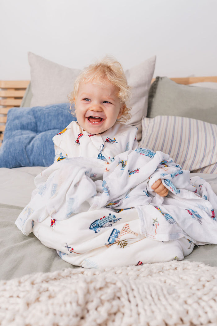 Baby Sleep Bag 2.5 TOG in TENCEL™ Lyocell - All Aboard