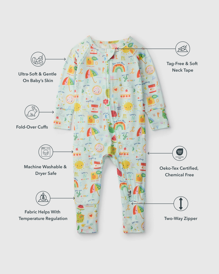 Baby Sleeper TENCEL™ - Alphabet Smiles