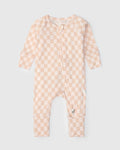 Baby Sleeper TENCEL™ - Pink Checkerboard