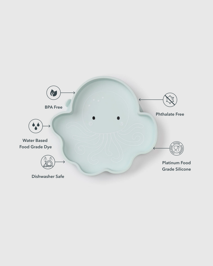 Baby Suction Plate - Olly Octopus