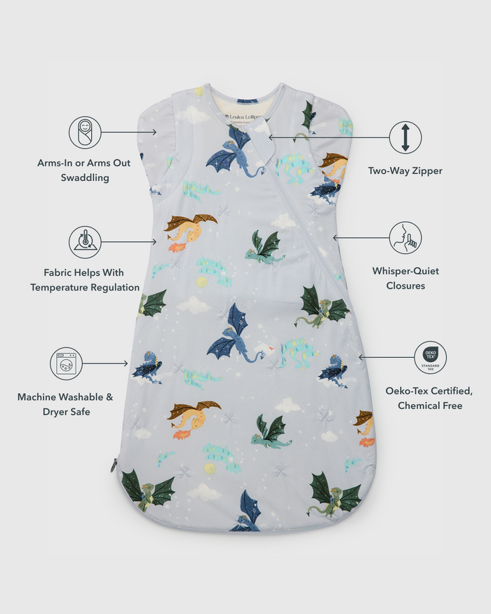 Baby Swaddle Wrap 1.0 TOG in TENCEL™- Magical Dragons