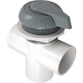 Balboa Water Diverter Valve 50mm/ 2-3 Way Standard Grey top