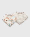Bandana Bib Set - 2 Pack - Llama Adventures