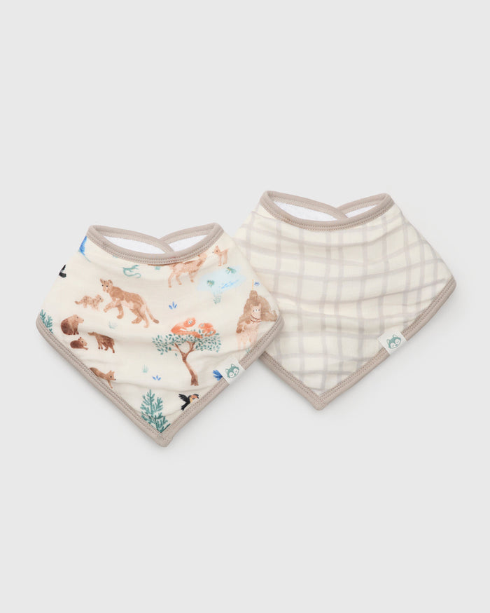 Bandana Bib Set - 2 Pack - Llama Adventures