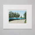 Contemporary Mackinac Island art by Natalia Wohletz of Peninsula Prints.
