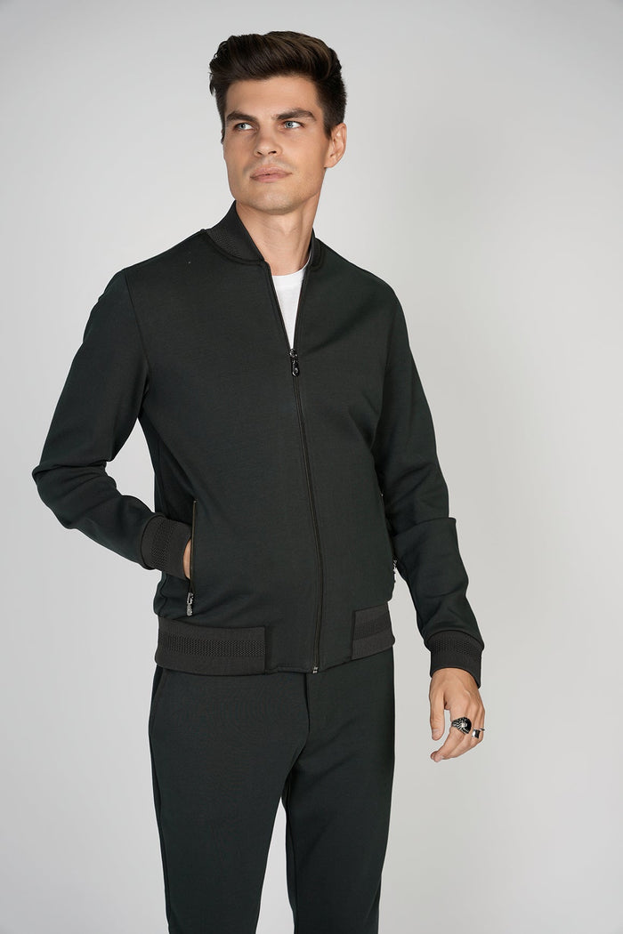Black Bomber Pants
