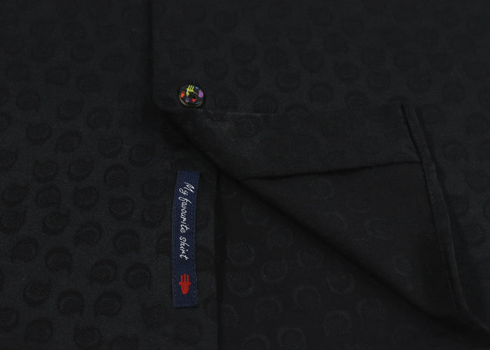 Black Paisley Jacquard Shirt