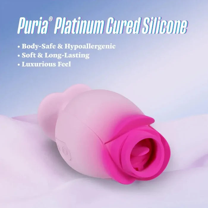 Tulip Trance Suction & Tongue - Fluttering Personal Massager - Rolik®