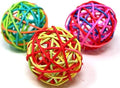 Bonka 1531 PK3 Natural Crazy Color Vine Balls 2"