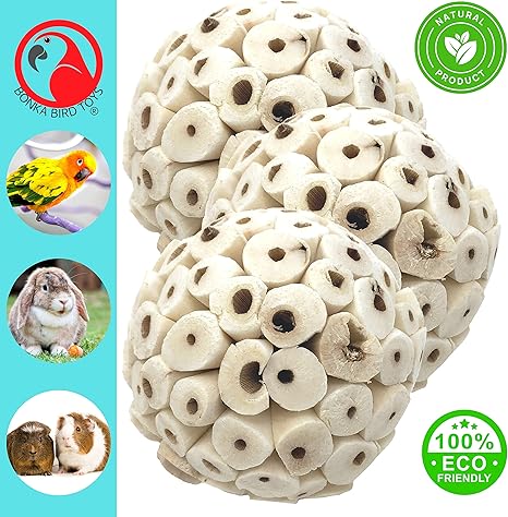 Bonka 214 Pk3 All-Natural Sola Atta Balls, 3-Pack, 2" Diameter