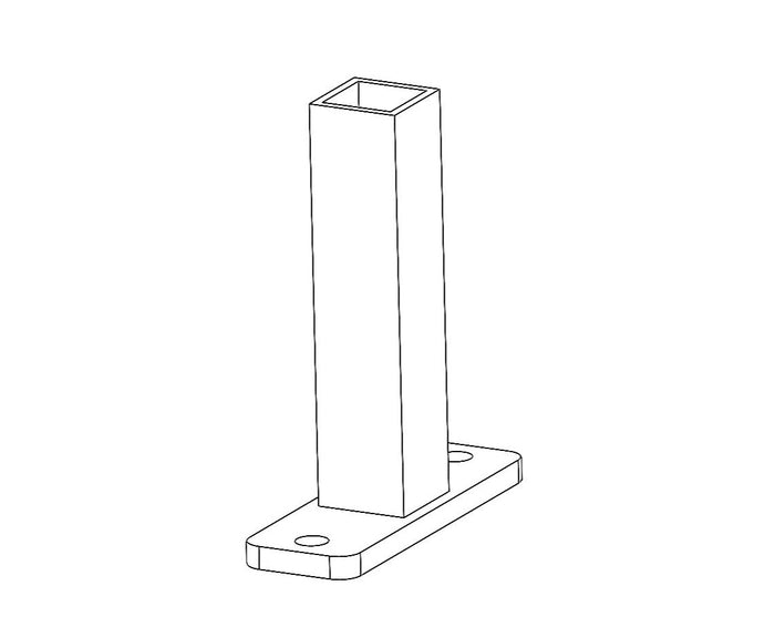 Bottom Rail Support Post