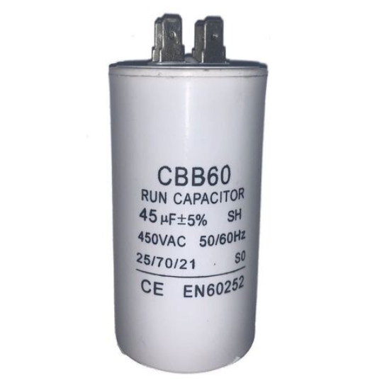 Capacitor 45uF +/-5% P0 DF 425/475V 50x92 (No stud)