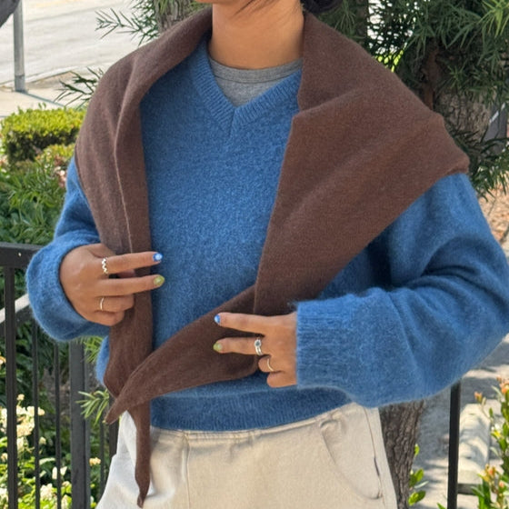 Mocha Cashmere Shawl