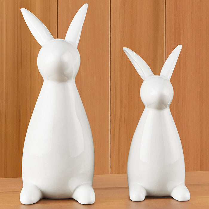 Ceramic Bunny Rabbit Figurines