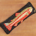 Chandler 4 Corners 8" x 24" Hooked Pillow, Steelhead Trout, Red