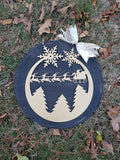 Christmas Wreath Sleigh