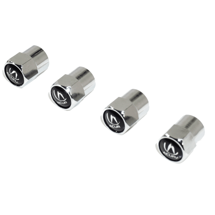 Chrome Valve Stem Tire Caps, Style: Acura - ZSPEC Design LLC - Hardware Fasteners - Acura, cap, tire - zspecdesign.com