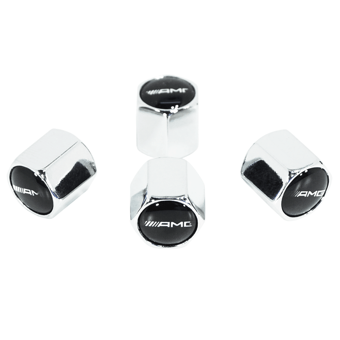 Chrome Valve Stem Tire Caps, Style: AMG - ZSPEC Design LLC - Hardware Fasteners - cap, Mercedes, tire - zspecdesign.com