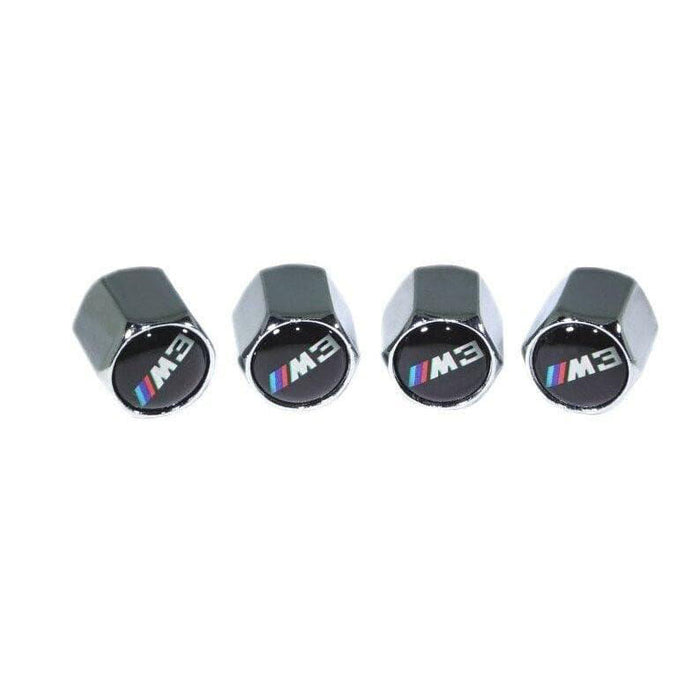 Chrome Valve Stem Tire Caps, Style: BMW M3 - ZSPEC Design LLC - Hardware Fasteners - BMW, BMW M3, cap, tire - zspecdesign.com