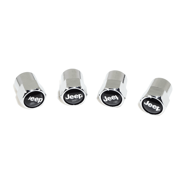 Chrome Valve Stem Tire Caps, Style: Jeep - ZSPEC Design LLC - Hardware Fasteners - cap, Cherokee, compass, jeep, patriot, tire, Wrangler - zspecdesign.com