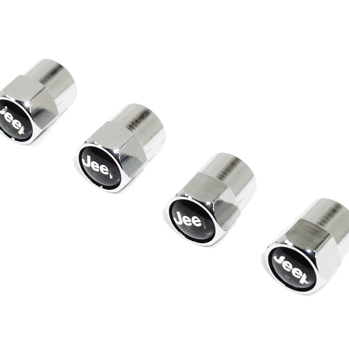 Chrome Valve Stem Tire Caps, Style: Jeep - ZSPEC Design LLC - Hardware Fasteners - cap, Cherokee, compass, jeep, patriot, tire, Wrangler - zspecdesign.com