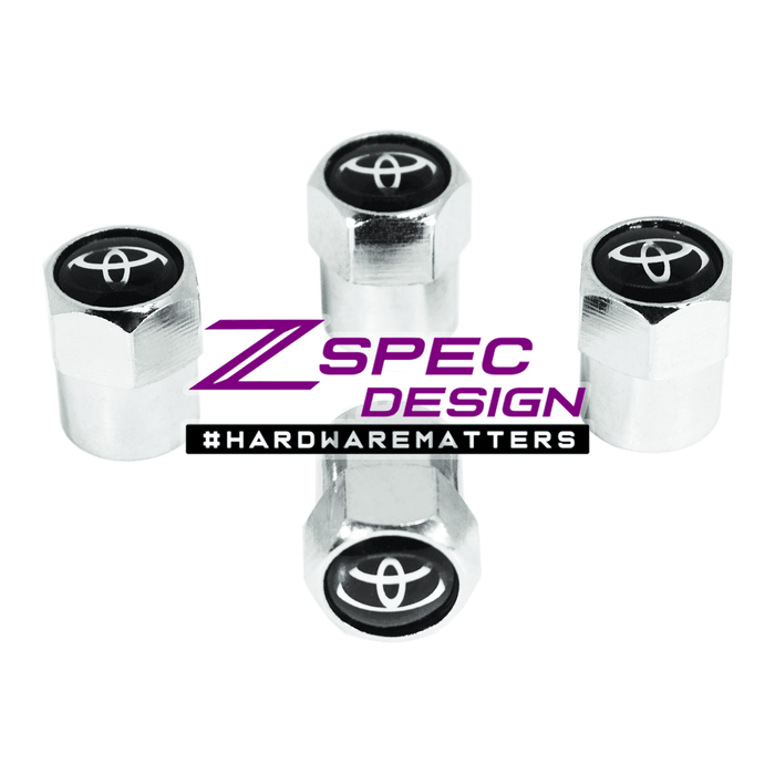 Chrome Valve Stem Tire Caps, Style: TOYOTA - ZSPEC Design LLC - Hardware Fasteners - camry, cap, corolla, corolla gr, RAV4, tire, toyota, toyota tire cap - zspecdesign.com