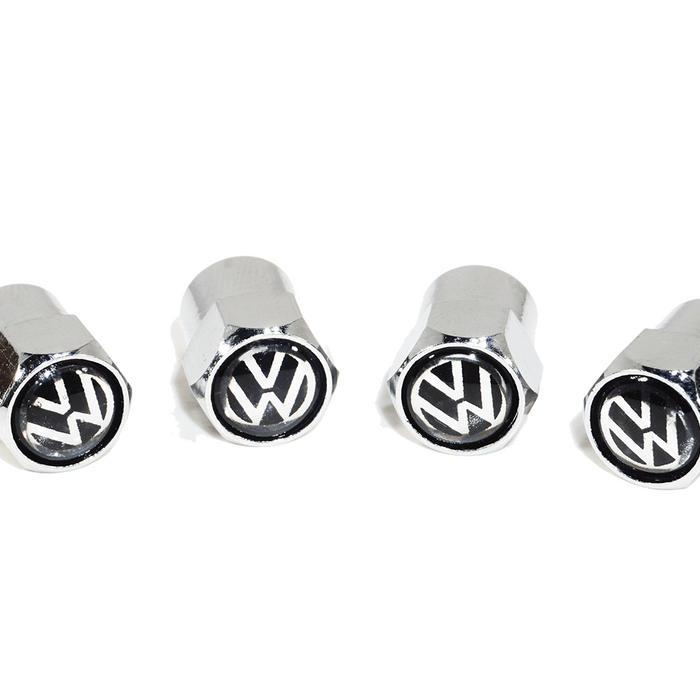 Chrome Valve Stem Tire Caps, Style: VW - ZSPEC Design LLC - Hardware Fasteners - cap, tire, valve stem, Volk, Volks Wagen, volkswagen, VW - zspecdesign.com