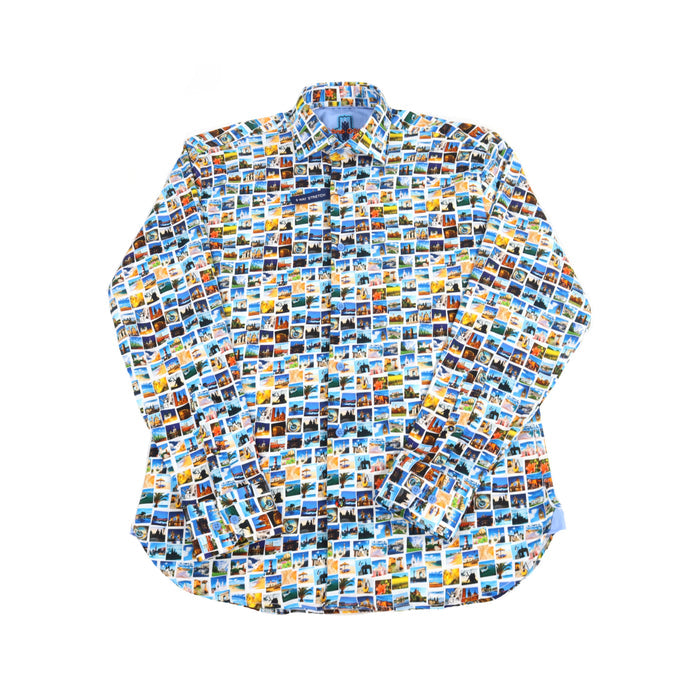City Print Squares Shirt