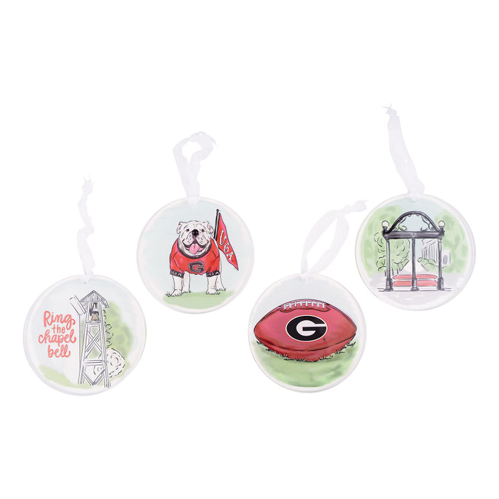 Collegiate Acrylic Ornament -UGA Georgia