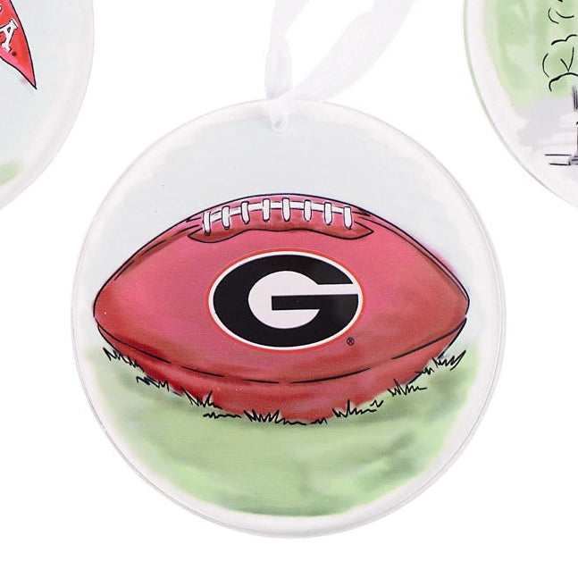 Collegiate Acrylic Ornament -UGA Georgia