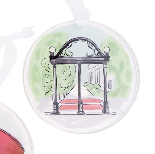 Collegiate Acrylic Ornament -UGA Georgia