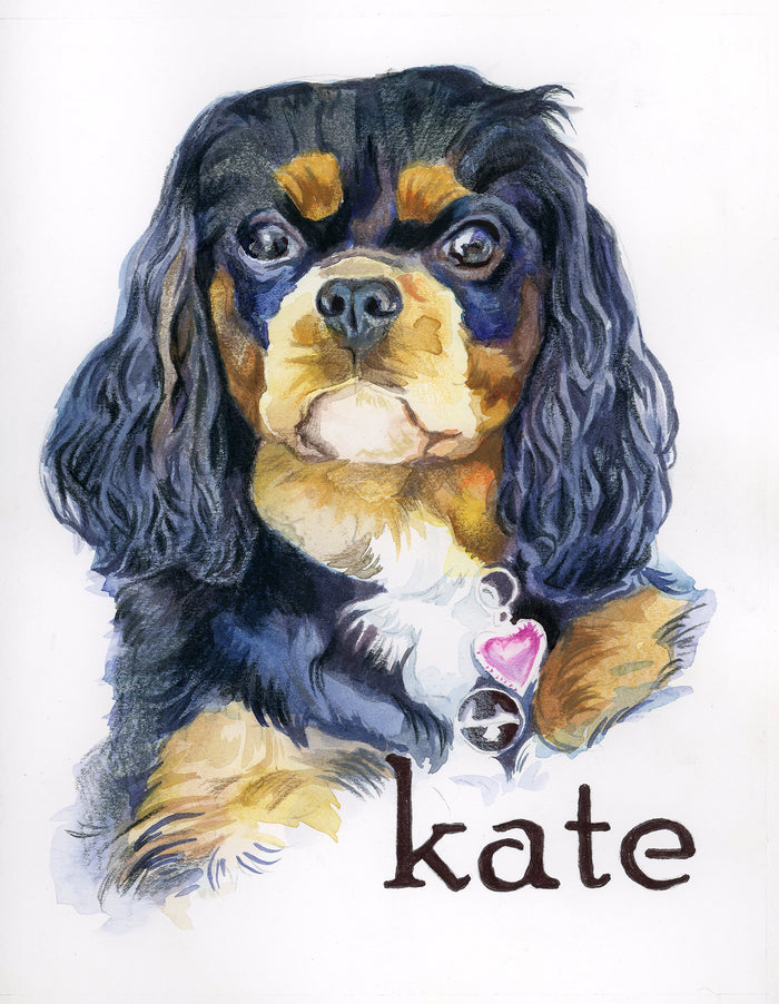Commission a pet portrait by Morgan Bullard, a graduate of Detroit's acclaimed Center for Creative Studies.