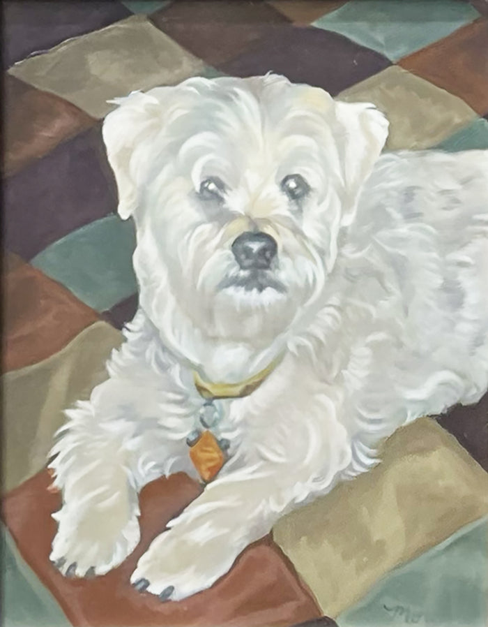 Pet Portrait w/ background or a bandana / 8 x 10 in.