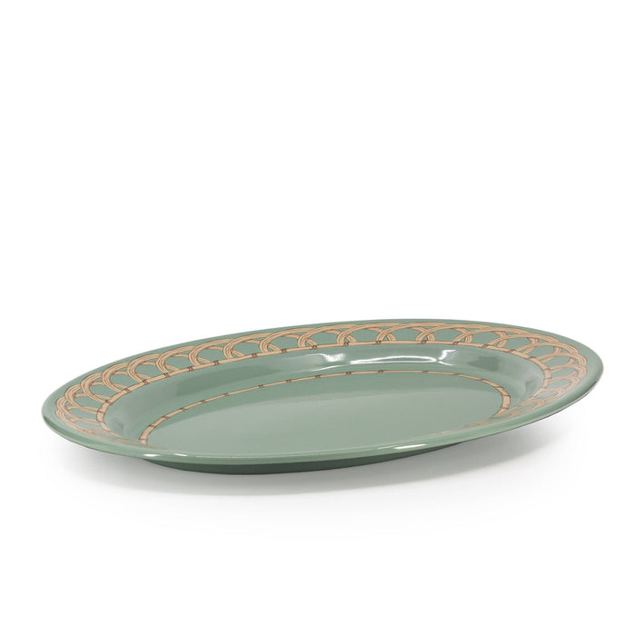 Domino x CCH Wicker Enamelware Small Oval Tray